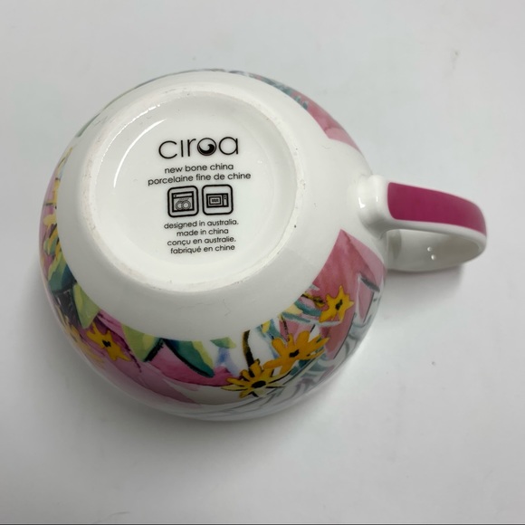 Ciroa new bone China floral bird mug - Picture 5 of 5